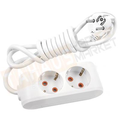 2li Çocuk Korumalı 2mt Kablolu Grup Priz 90113202 Multi-let VİKO