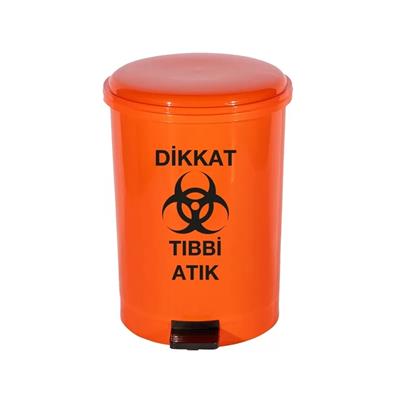 40 Lt Pedallı Tıbbi Atık Çöp Kovası