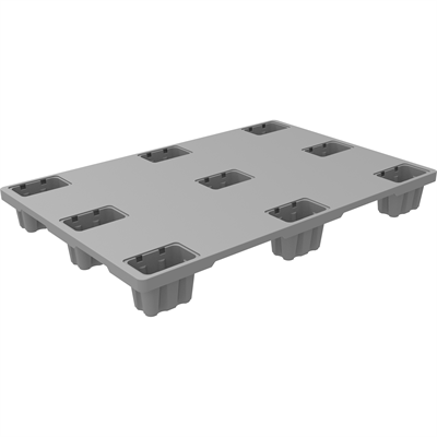 80x120cm İhracat Hafif Tek Yön Açık Plastik Palet