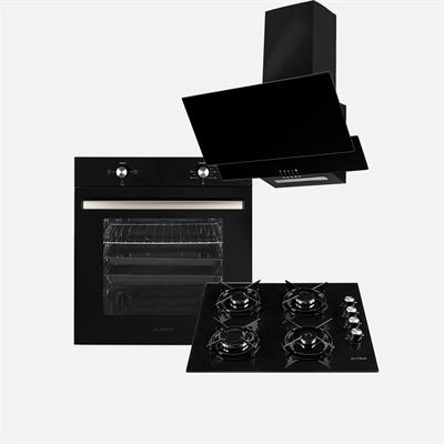 Alveus Eko Ankastre Set Siyah