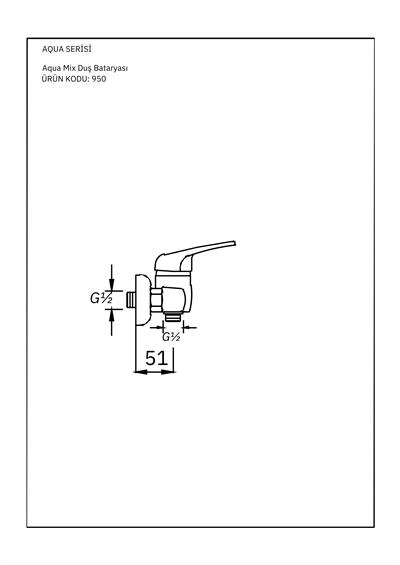 Aqua Serisi Duş Bataryası