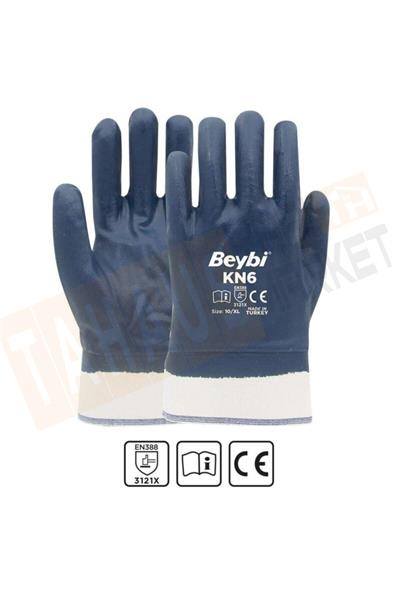 Beybi Pamuk Nitril Petrolcü Eldiveni Kn6 - No: 10