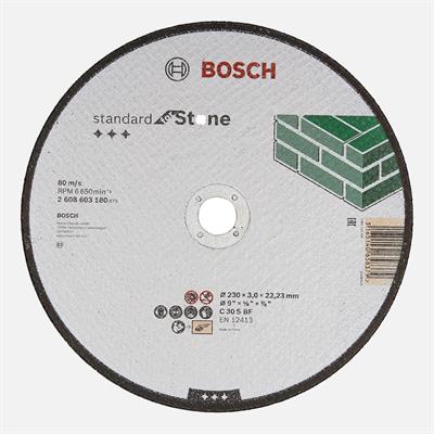 Bosch 230x3,0 mm Standard Seri Düz Taş Kesme Diski (Taş)