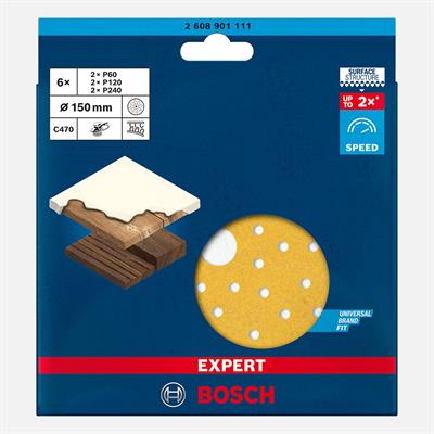 Bosch Exp Zımpara Exc470,S21261 Hook&Look 6lı