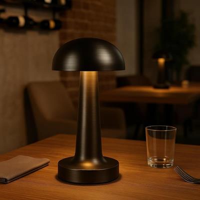 CATA Ct-8428 LİZBON ANTİK  ŞARJLI  MASA LAMBASI SİYAH 