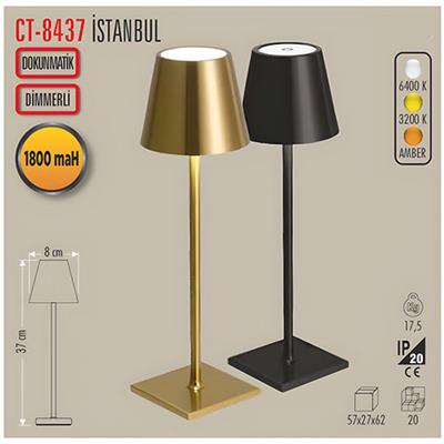 Cata CT-8437 İSTANBUL ŞARJLI MASA LAMBASI DOKUNMATİK 