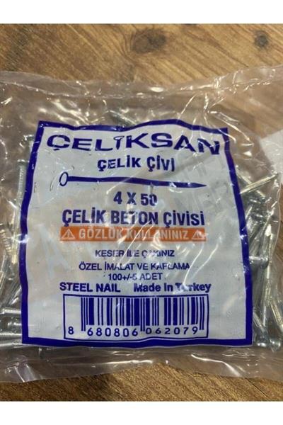 Çeliksan Çelik Beton Çivisi 100 Adet 4x50 Mm. Çelikbeton858