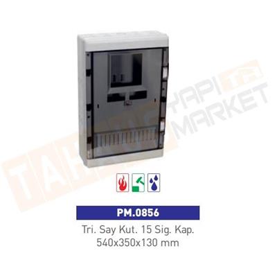 ÇETSAN PM.0856 TRİFAZE SAYAÇ KUTUSU 15 SİGORTA KAPASİTELİ