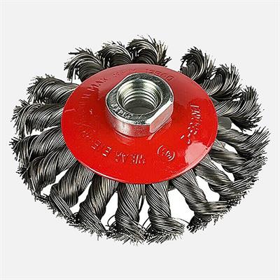 Craftomat Koni Tel Fırça - 100 mm Örgülü