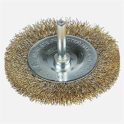 Craftomat Tel Fırça D75 mm S6 Pul Pirinç