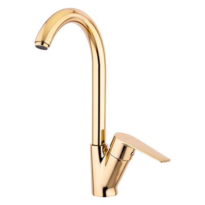 Dior Serisi Tek Gövde Eviye Bataryası Altın