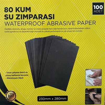 Dizayn Su Zımparası 80 Kum