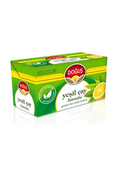 Doğuş Limonlu Bardak Poşet Yeşil Çay 20li