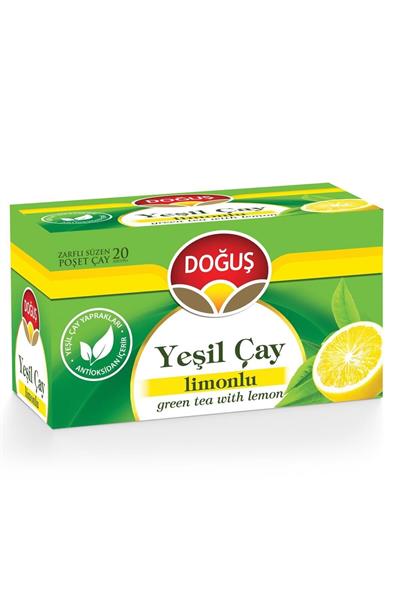 Doğuş Limonlu Bardak Poşet Yeşil Çay 20li