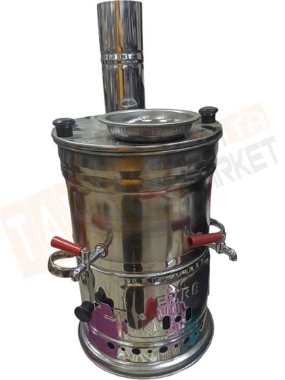 EMRE - ÇİFT MUSLUKLU SEMAVER 5LT