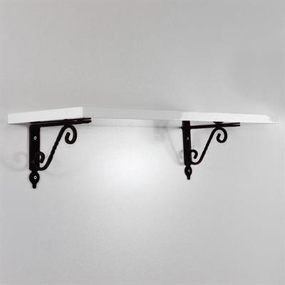 Endpa Retro Dikdörtgen Salon Dekoratif Raf Seti Beyaz