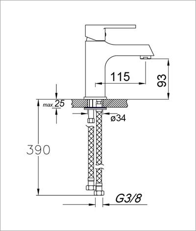 Enzo Serisi Lavabo Bataryası