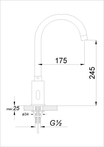 Fotosel Serisi Fotoselli Eviye Bataryası (Tek Girişli)