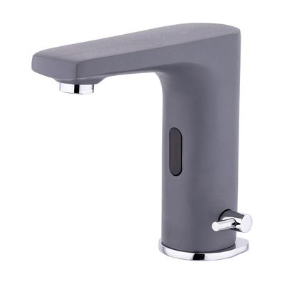 Fotosel Serisi Fotoselli Lavabo Bataryası (Çift Girişli) Gri