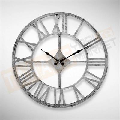 Galaxy Dm-190-Metal Roma Rakamı Duvar Saati