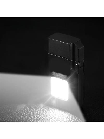 Gold Silver Gazsız Rezistanslı Elektrikli USB Şarjlı Çakmak Mini Cob El Fenerli 2 In 1 Mini Projektörlü Çakmak