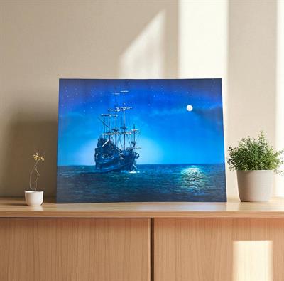 İBİCO ( BÜYÜK ) ( LED IŞIKLI ) ( 64X84CM ) KANVAS TABLO
