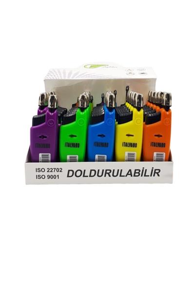 İtalyano Uzayabilir & Doldurulabilir Renkli Mutfak Çakmağı (1 ADET)