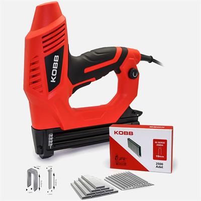 Kobb KBZ90 15-25mm Zımba ve 15-32mm Profesyonel Çivi Çakma Makinesi-3000 adet Yedek Zımba ve Çivi