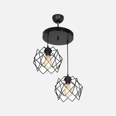 Koza Metal 2li Sarkıt Avize