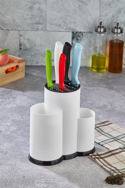 Lova LV-293 3 Bölmeli, Tezgah Üstü, Plastik Multi Dik Kaşıklık