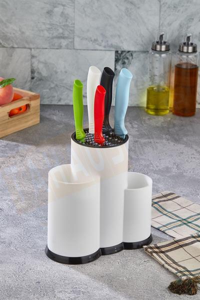 Lova LV-293 3 Bölmeli, Tezgah Üstü, Plastik Multi Dik Kaşıklık