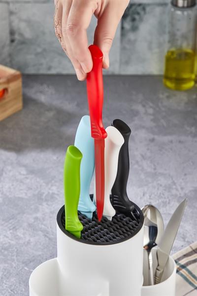 Lova LV-293 3 Bölmeli, Tezgah Üstü, Plastik Multi Dik Kaşıklık