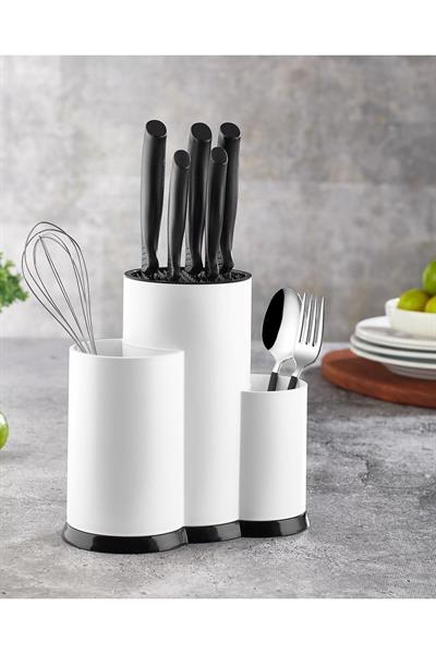 Lova LV-293 3 Bölmeli, Tezgah Üstü, Plastik Multi Dik Kaşıklık