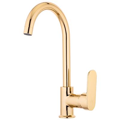 Mercan Serisi Tek Gövde Eviye Bataryası Altın