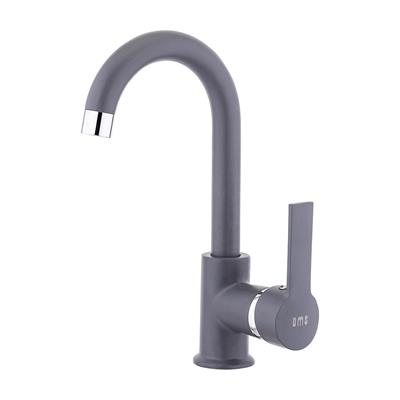 Mina Serisi Tek Gövde Lavabo Bataryası Gri