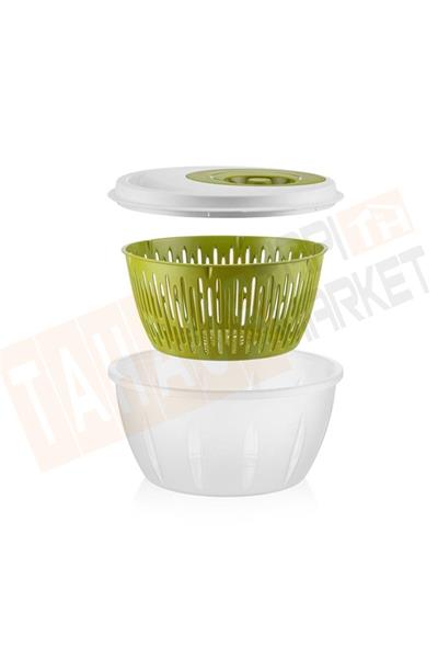Mugiss M-3 Focus Plastik Salata Kurutucu - 360° Çevir, Kurut - 4.5 lt