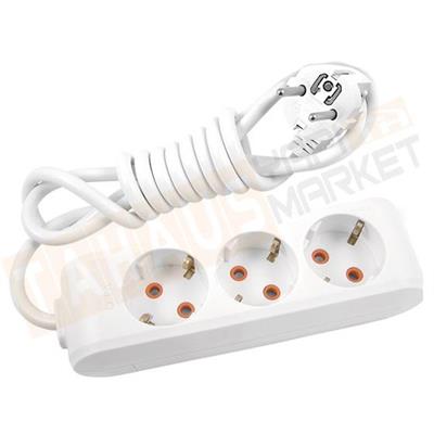 MULTİ-LET 3LÜ PRİZ TOPR. KABLO 2MT