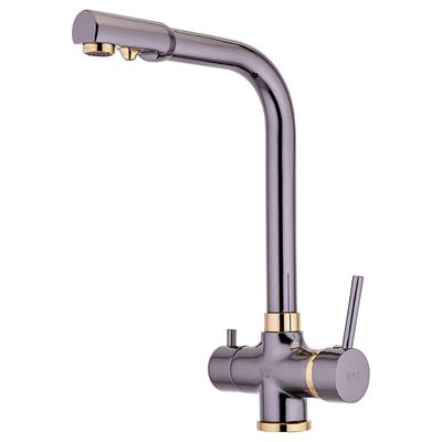 Mutfak Bataryaları Serisi Arıtma Tek Gövde Eviye Bataryası Siyah İnci