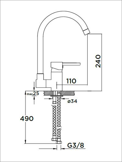Mutfak Bataryaları Serisi Pencere Önü Eviye Bataryası