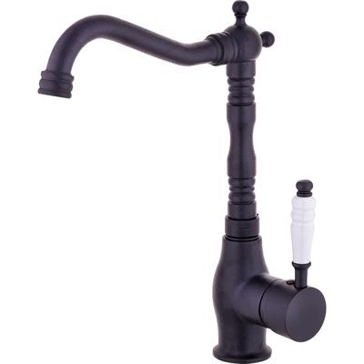 Mutfak Bataryaları Serisi Tek Gövde Eviye Bataryası Siyah