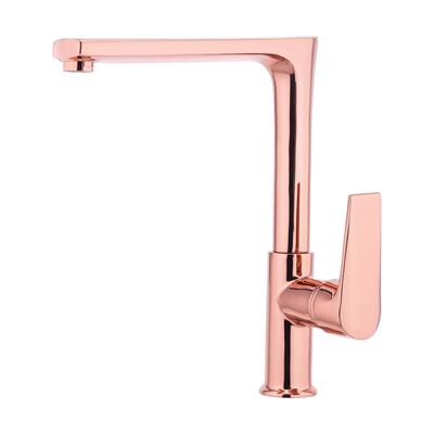 Mutfak Bataryaları Serisi Tek Gövde Eviye Bataryası Rose Altın