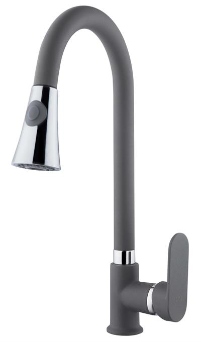 Mutfak Bataryaları Serisi Tek Gövde Spiralli Eviye Bataryası