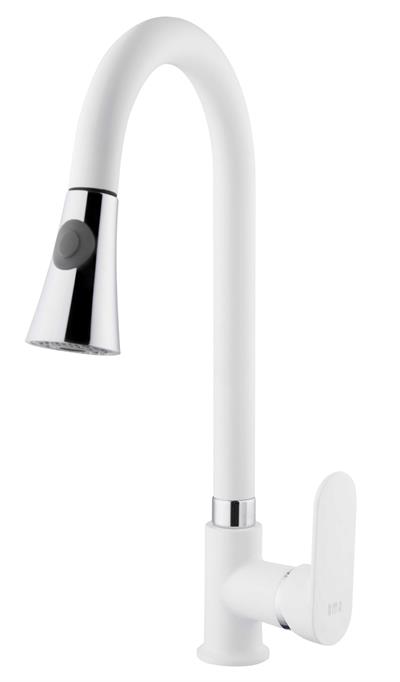 Mutfak Bataryaları Serisi Tek Gövde Spiralli Eviye Bataryası