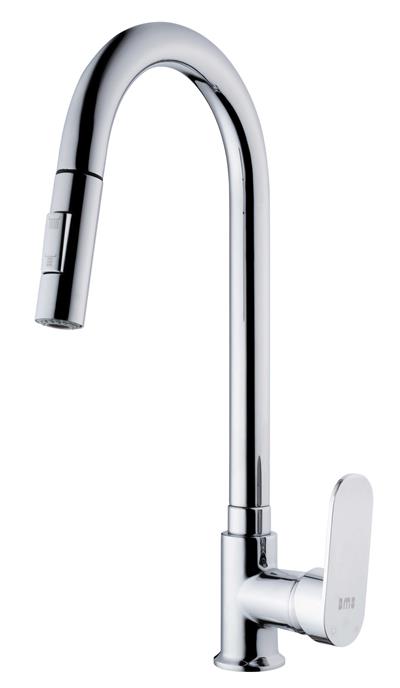 Mutfak Bataryaları Serisi Tek Gövde Spiralli Eviye Bataryası