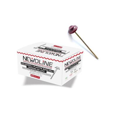 Newoline Galvanizli Monoblok Kırmızı Çivi 10 cm
