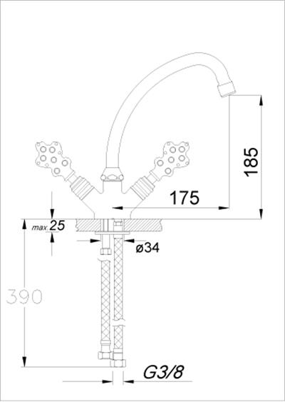 Osmanlı Serisi Tek Gövde Eviye Bataryası