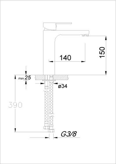 Pera Serisi Lavabo Bataryası Eskitme