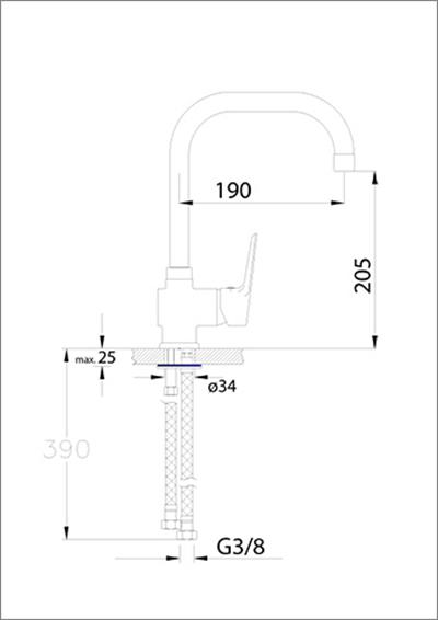 Platin Serisi Tek Gövde Eviye Bataryası – 835