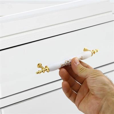 Polimer 128mm Çekmece Boru Kulp*50