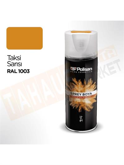 Polisan Akrilik Taksi Sarısı Sprey Boya 400 ml - RAL 1003